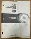 John Deere 50IN Midmt. Rotary Mower 300/400 Series Tractor Op Manual OMM79000 M1. Fixed Price $14.99.
