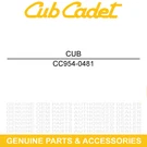 Cub Cadet 954-0481 V Belt Sec X 85.6" 42 Inch 823 032 754-0481. Fixed Price $77.58.
