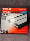Fram Extra Guard CA9997 Engine Air Filter Replacement Subaru Outback, Forest. Fixed Price $15.99.