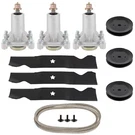 54" Lawn Tractor Mower Deck Parts Rebuild Kit Fits Husqvarna LGT2554 Spindles. Fixed Price $113.02.
