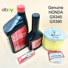 Genuine Honda Maintenance Tune Up Kit GX340 GX390 Filter Spark Plug 11HP 13HP. Fixed Price $47.45.