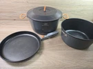 Gsi Outdoors Bugaboo Camper Teflon Cook Set -- Pot Saucepan Strainer Lid Skillet. Fixed Price $45.00.