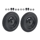 Black 4.00-8 With 1" Axle 3"HUB Flat Wheelbarrow 14.5" Solid Tire And 2PCS. Fixed Price $64.59.