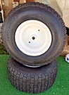 Pair Husqvarna Craftsman Poulan Ayp 20 X 8-8 Wheel Assy's 106108 Rims 3/4" Shaft. Fixed Price $149.99.