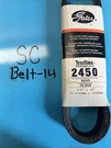 Gates Standard Truflex 2450 Belt - 3 To 17 Hp Units. Fixed Price $9.00.