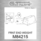 M84215 Frnt End Weight Fits John Deere (surplus Open Box). Fixed Price $183.06.