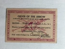 1947 Tecumseh Oa Lodge 332 Membership Card Bsa Paperwork. Fixed Price $24.99.