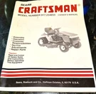 Owner Manual Sears Craftsman 14 Hp Lawn Tractor 42 Mower- Model 917.254850. Fixed Price $19.99.