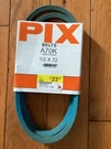 A70K/4L720K Pix Belt Compatible With Gravely 036987, 2063510 (1/2X72"). Fixed Price $20.95.