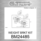 BM24485 Weight Brkt Kit Fits John Deere (surplus Open Box). Fixed Price $178.00.