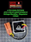 Case Ingersoll Voltage Rectifier Regulator 12V C31249, C43910 200/400/600 Models. Fixed Price $64.00.