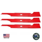 Notched High Lift Blade 48" Cut Replaces Exmark 103-6401 Turf Tracer 3PK. Fixed Price $37.95.