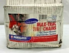 New Peerless Max-trac Tire Chains 1062756 Link Spacing, Box Damage. Fixed Price $68.00.