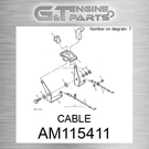AM115411 Cable Fits John Deere (surplus Open Box). Fixed Price $39.90.
