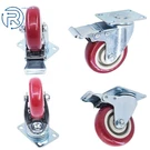 Heavy Duty Pack Set 4" Wheels All Swivel Brake Non Skid. Fixed Price $19.91.