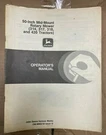 John Deere 50IN Mid Mount Rotary Mower Operator Manual OM-M86218 I3 O-7. Fixed Price $14.99.