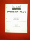 Cub Cadet 108 Gear Drive Tractor With Kohler K-241-A Engine Parts Manual. Fixed Price $15.00.