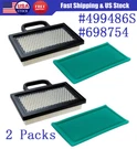 2XAIR Filter For 499486S 405700-407700 18-22 Hp Intek V-twin W/273638 Pre. Fixed Price $12.59.