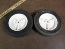 Nos 2 Vintage Push Mower Wheels Yellow Rims 875P-OF Martin. Fixed Price $24.53.