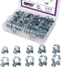 Swpeet 120PCS 10 Sizes Zinc Plated Mini Fuel Injection Line Style Hose Clamp. Fixed Price $30.79.