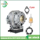 For Briggs & Stratton 42A777 42A707 42D707 42D777 Pack Carburetor Kit. Fixed Price $33.65.