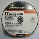 Lot Of 2 New Power Care Universal 11" Plastic Mower Wheels. Fixed Price $39.99.