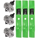 8TEN Spindle High Lift Blade Kit John Deere 48 Inch Deck 145 155C 130 X140. Fixed Price $72.95.