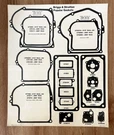 1976 Vintage Briggs & Stratton Head Popular Gaskets Poster Usa MS-5437 9/76. Fixed Price $19.95.