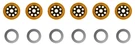 Service Brake Disc Plate Set AT179503 T159409 For John Deere 210LE 310E 310G. Fixed Price $295.00.