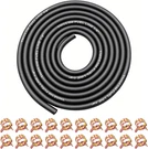 10FT 1/4" Fuel Line Hose With 20 Clamps For Lawn Mower & Small Engines. Fixed Price $11.99.