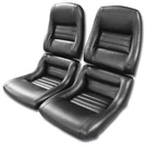 Corvette C3 Seat Covers Black 100%-LEATHER 2" Bolster 1979-1981. Fixed Price $759.99.