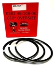 New .010" 0VERSIZE Chrome Piston Rings Fit Kohler K582, 23 Hp Part # 48-108-06-S. Fixed Price $19.95.