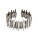 John Hardy $1350 Hammered Sterling Silver Spear Flex Cuff Bracelet Sz S-m 103 Gr. Fixed Price $750.00.