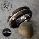 Personalized Men's Wire Cable Wedding Ring Band Or Promise. Fixed Price $20.49.