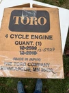Toro 12-2599 Short Block For 22621 Suzuki Engine 4 Cycle Obsolete. Fixed Price $259.95.