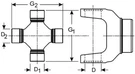 Universal Joint-fsft Dana Spicer 15-153X. Fixed Price $40.99.