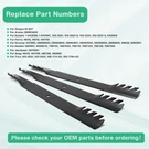 3PK Lawn Mower Blades For Gravely 047685 08898800 08983800 08983851 09290500 72". Fixed Price $57.98.