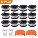 12-PACK 30FT .065 String Trimmer Line Replacement Spool For Black+decker AF-100. Fixed Price $23.99.
