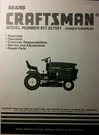 Sears Craftsman 22.5 6SP Garden Tractor &50 Mower Owner Part Manual 917.251551. Fixed Price $58.64.