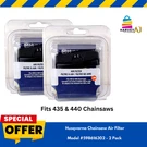 Husqvarna 598616302 Air Filter 435 & 440 For Chainsaw- Pack. Fixed Price $15.97.