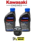 Genuine Kawasaki Oil Change Kit (2)99969-6298 20W-50 & 49065-0736 Filter -0721. Fixed Price $29.90.