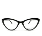 Brand New Elton John Black Eyeglass Frames 56-19-140 #724. Fixed Price $102.00.