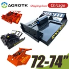Agt Skid Steer Heavy Duty Hydraulic Brush Mower Cutter Attachment 2/3/4 Blades. Fixed Price $2933.99.