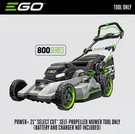 Ego 56V In LM2130SP 800 Series Self-propelled Lawn Mower Select Cut Bare Tool. Fixed Price $499.90.