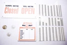 Oem Stihl ZB025-14 Open Close Sign Kit. Fixed Price $42.49.