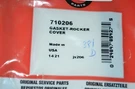 Briggs & Stratton 710206 Rocker Cover Gasket. Fixed Price $16.00.