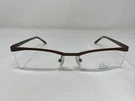 Scandinavian Frames John C3 54-16-135 Light Brown Half Rim Eyeglasses RQ20. Fixed Price $40.00.