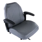 Universal Gray Lawn Mower Seat With Armrests & Slides. Fixed Price $250.53.