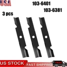 Pack Hd Hi Lift Mower Blades Fits 48" Exmark 16-1/4" 103-6401-S. Fixed Price $36.99.