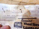 Toro Wheel Horse Part # 107511 Mower Deck Bracket Nos Oem B15. Fixed Price $23.85.